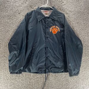 Vintage 70s Clemson Tigers Jacket‎ Mens Medium Blue Hartwell Made In USA NCAA
